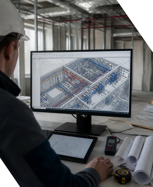 Создание BIM модели инженерных сетей для объектов в Кушве